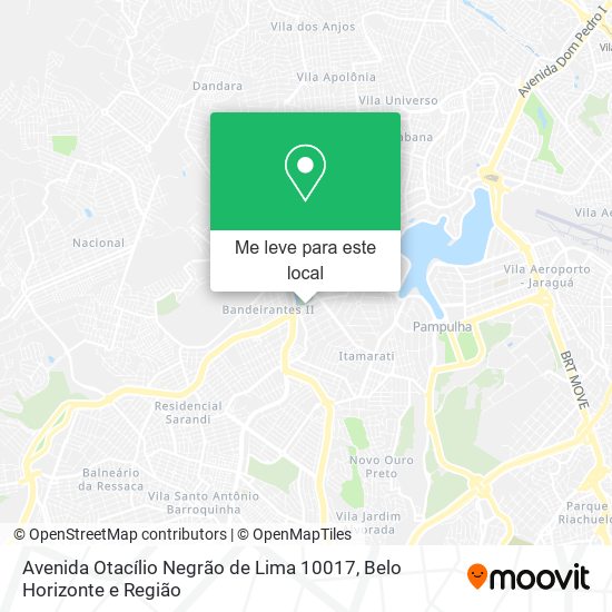 Avenida Otacílio Negrão de Lima 10017 mapa