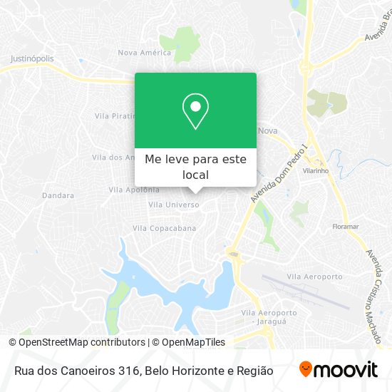 Rua dos Canoeiros 316 mapa