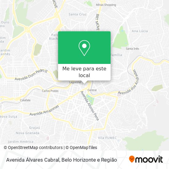 Avenida Álvares Cabral mapa