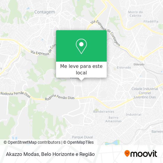 Akazzo Modas mapa