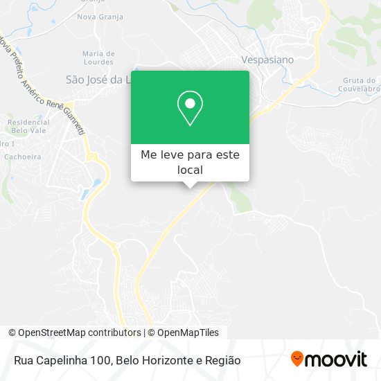 Rua Capelinha 100 mapa