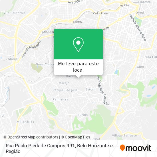 Rua Paulo Piedade Campos 991 mapa