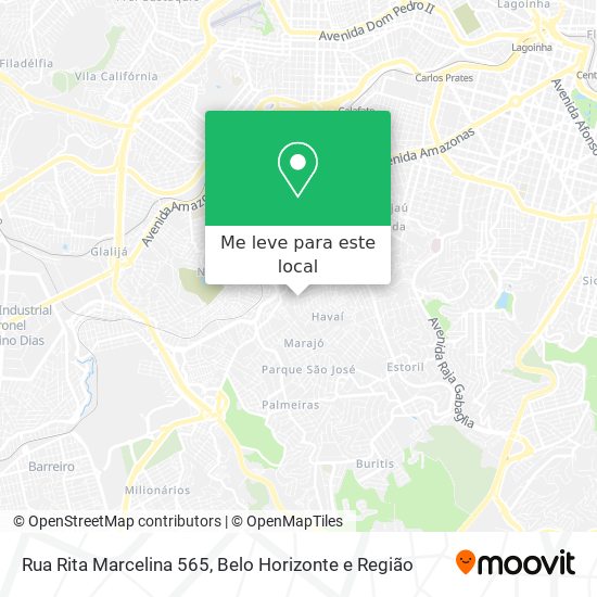 Rua Rita Marcelina 565 mapa