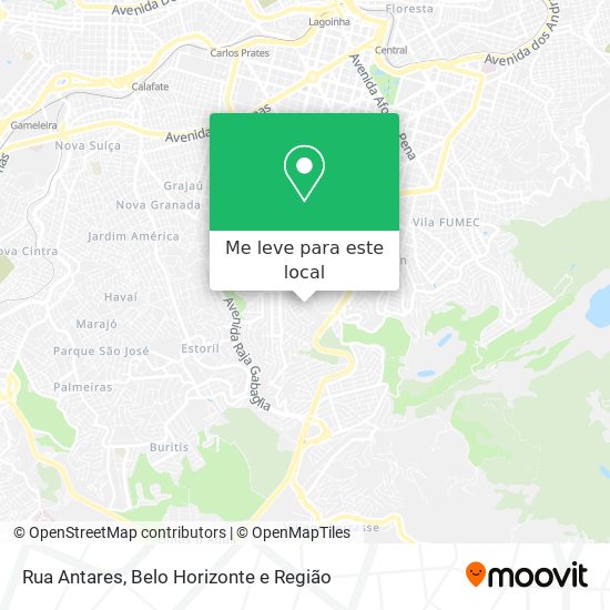 Rua Antares mapa