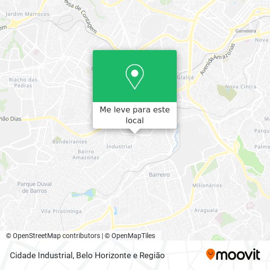 Cidade Industrial mapa