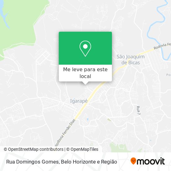 Rua Domingos Gomes mapa