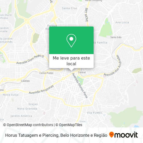 Horus Tatuagem e Piercing mapa