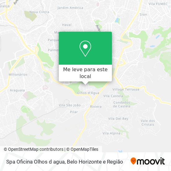 Spa Oficina Olhos d agua mapa