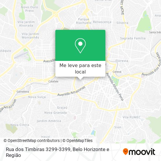 Rua dos Timbiras 3299-3399 mapa