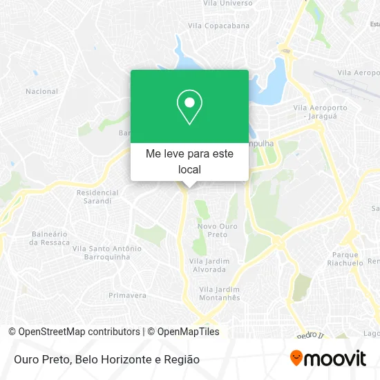 Como chegar até Ouro Preto em Belo Horizonte de ônibus?