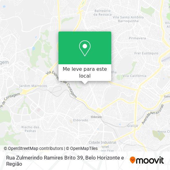 Rua Zulmerindo Ramires Brito 39 mapa