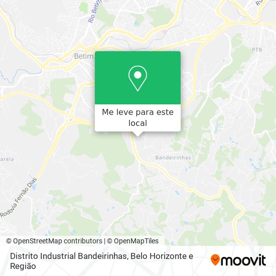 Distrito Industrial Bandeirinhas mapa