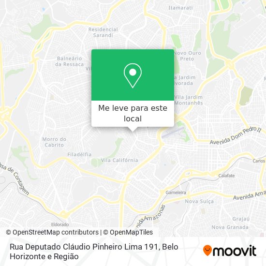 Rua Deputado Cláudio Pinheiro Lima 191 mapa