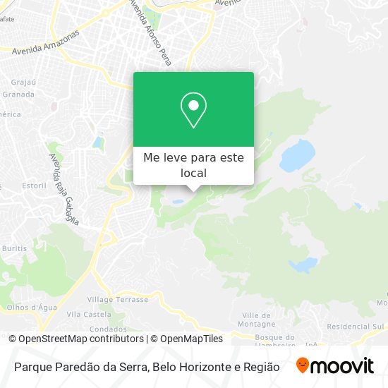 Parque Paredão da Serra mapa