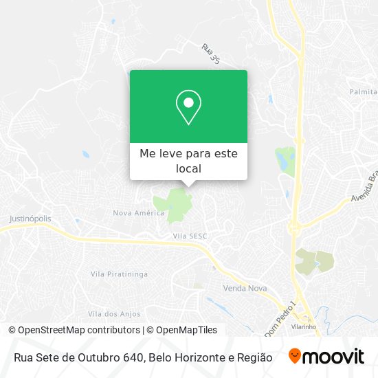 Rua Sete de Outubro 640 mapa