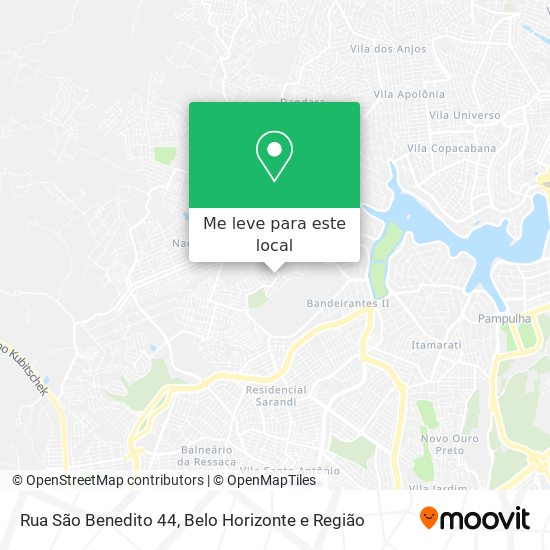 Rua São Benedito 44 mapa