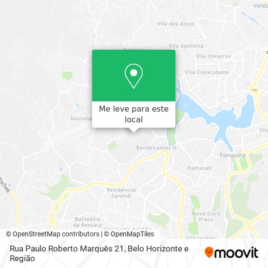 Rua Paulo Roberto Marquês 21 mapa