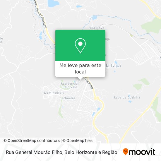 Rua General Mourão Filho mapa