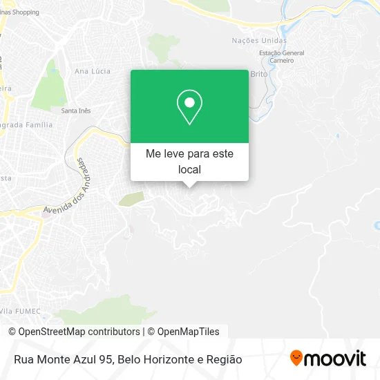 Rua Monte Azul 95 mapa