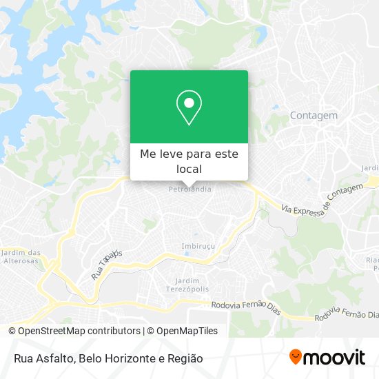 Rua Asfalto mapa
