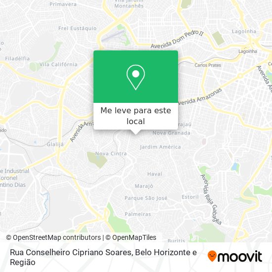 Rua Conselheiro Cipriano Soares mapa