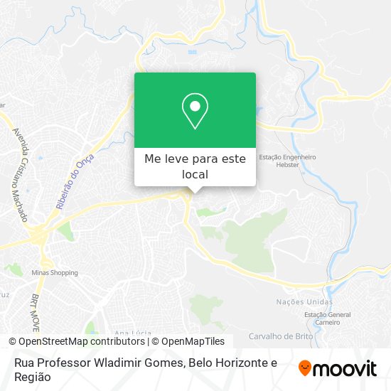 Rua Professor Wladimir Gomes mapa