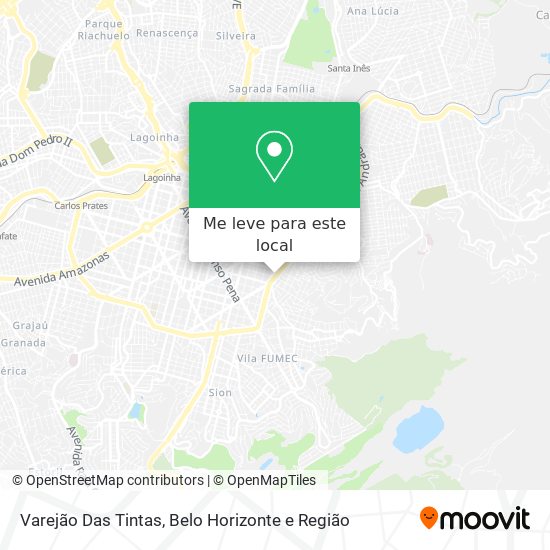 Varejão Das Tintas mapa