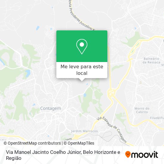 Via Manoel Jacinto Coelho Júnior mapa