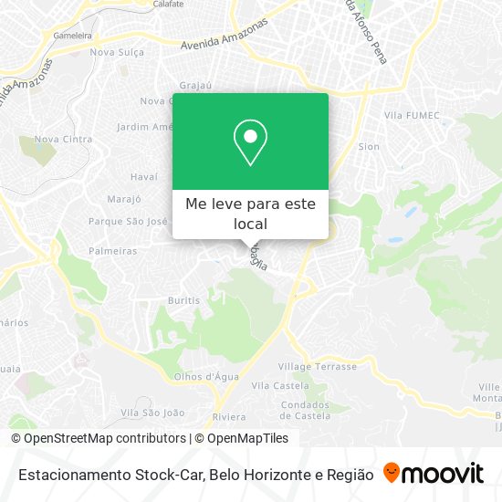 Estacionamento Stock-Car mapa
