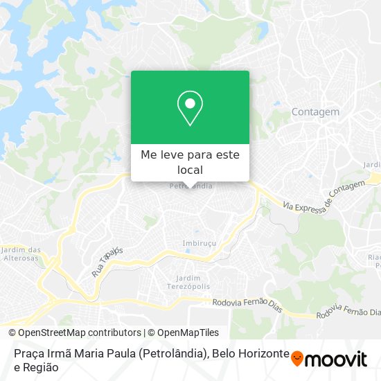 Praça Irmã Maria Paula (Petrolândia) mapa