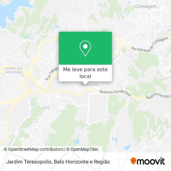 Jardim Teresopolis mapa