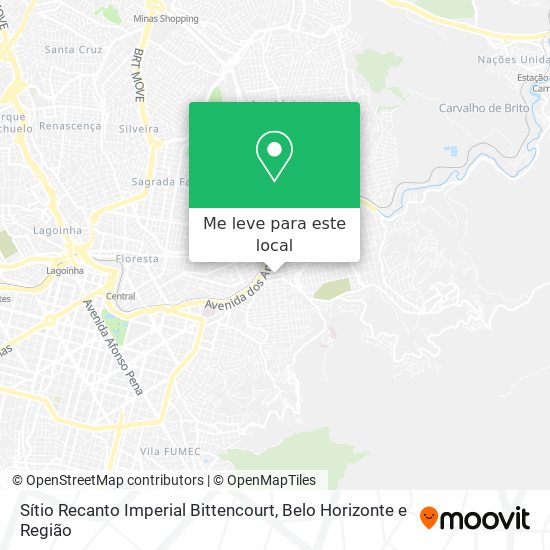 Sítio Recanto Imperial Bittencourt mapa