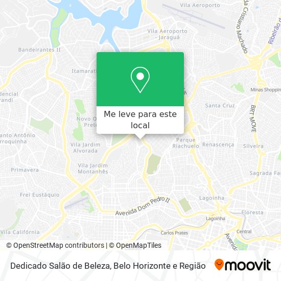Dedicado Salão de Beleza mapa