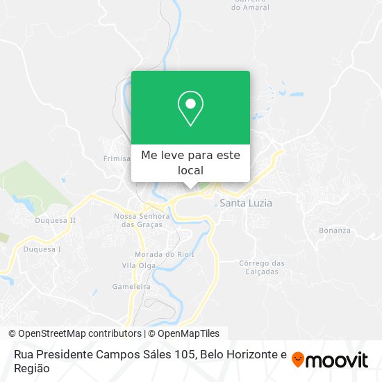 Rua Presidente Campos Sáles 105 mapa