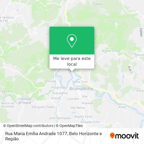Rua Maria Emília Andrade 1077 mapa