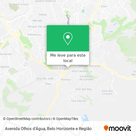 Avenida Olhos d'Água mapa