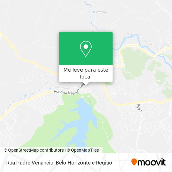 Rua Padre Venâncio mapa