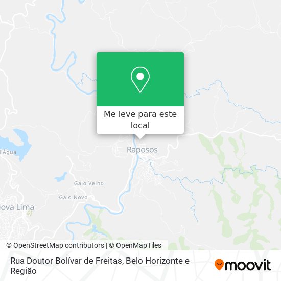 Rua Doutor Bolívar de Freitas mapa