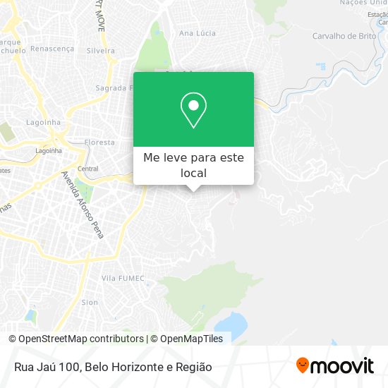 Rua Jaú 100 mapa