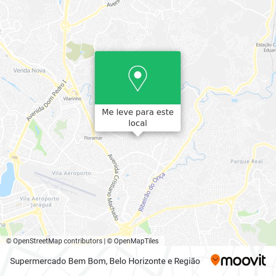 Supermercado Bem Bom mapa