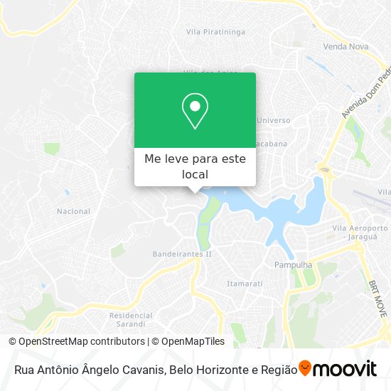 Rua Antônio Ângelo Cavanis mapa