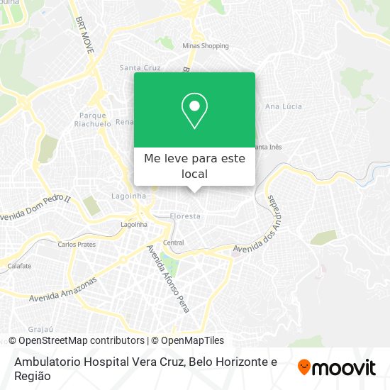 Ambulatorio Hospital Vera Cruz mapa