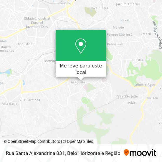 Rua Santa Alexandrina 831 mapa