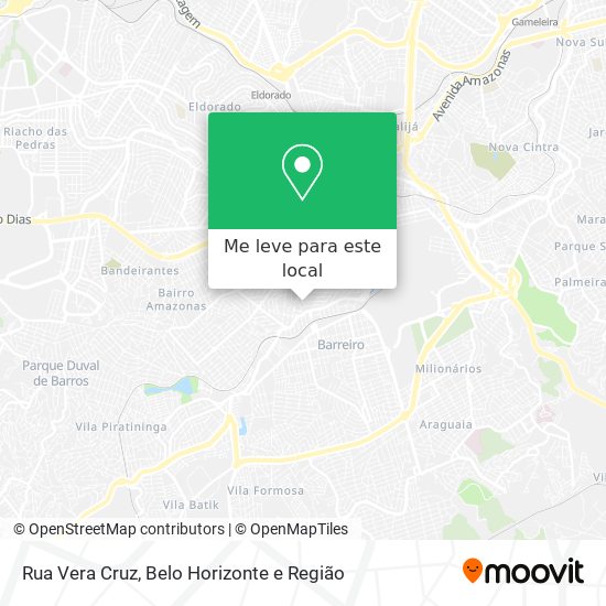 Rua Vera Cruz mapa