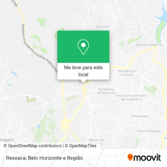 Ressaca mapa
