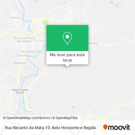 Rua Recanto da Mata 10 mapa