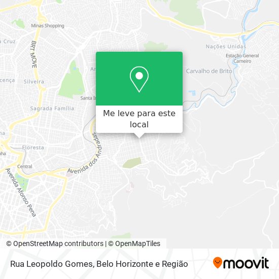 Rua Leopoldo Gomes mapa