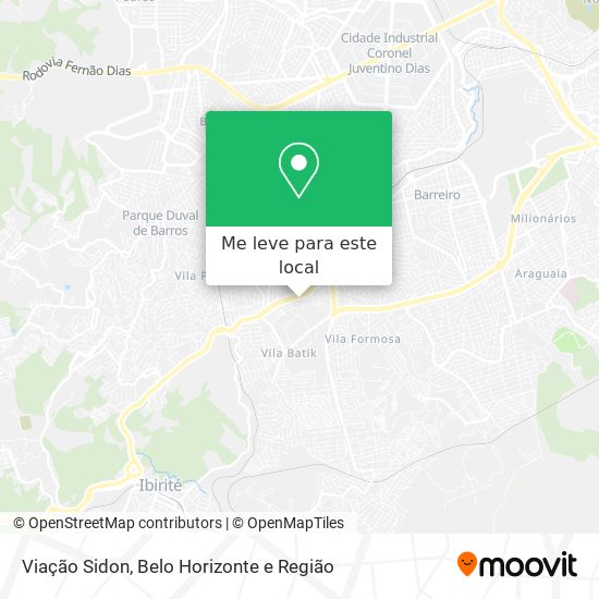 Viação Sidon mapa