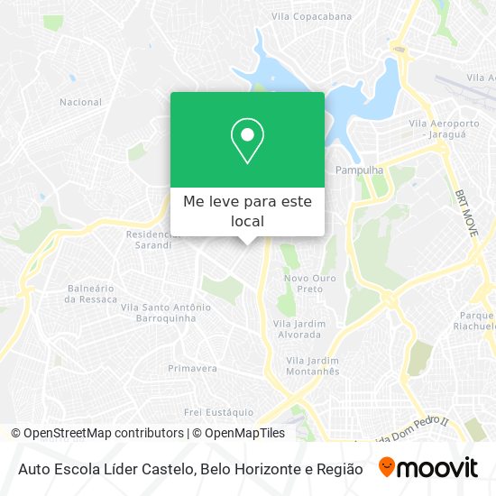 Auto Escola Líder Castelo mapa