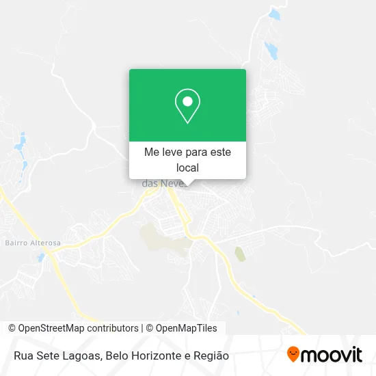 Rua Sete Lagoas mapa